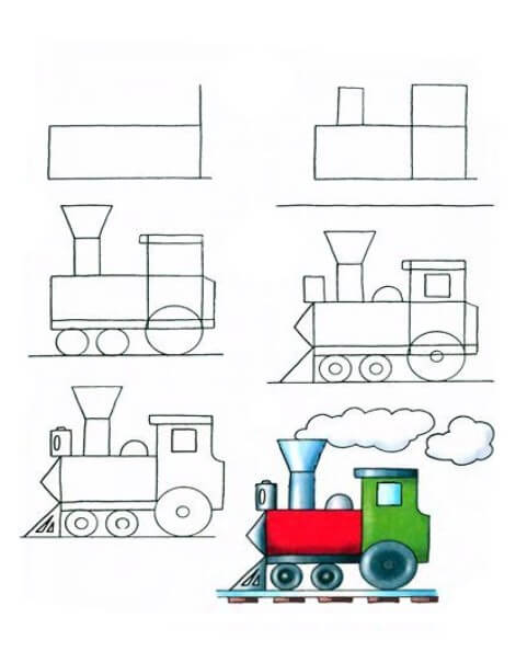 Tren fikri (3) çizimi