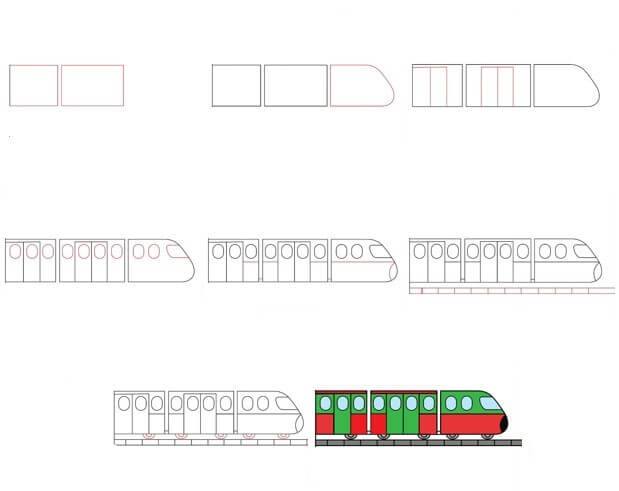 Tren fikri (40) çizimi