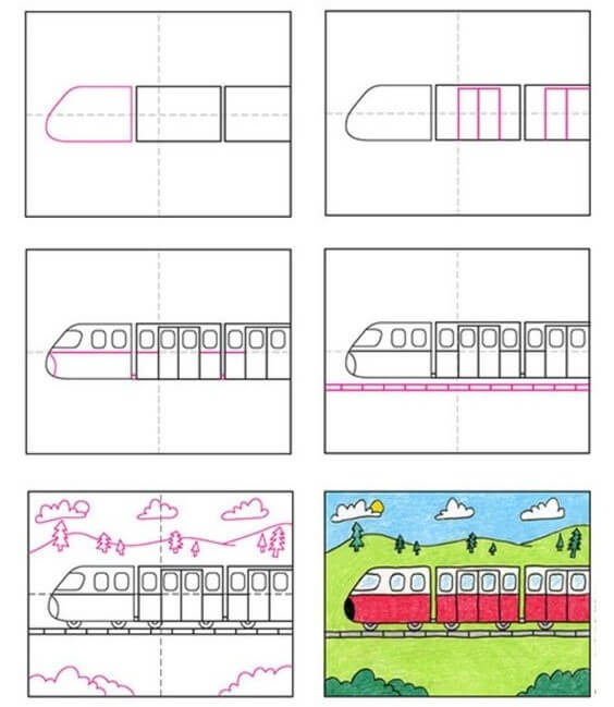 Tren fikri (5) çizimi