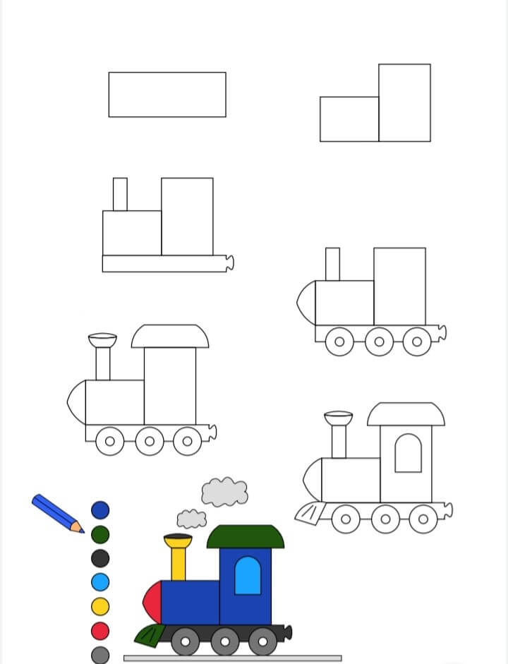 Tren fikri (8) çizimi