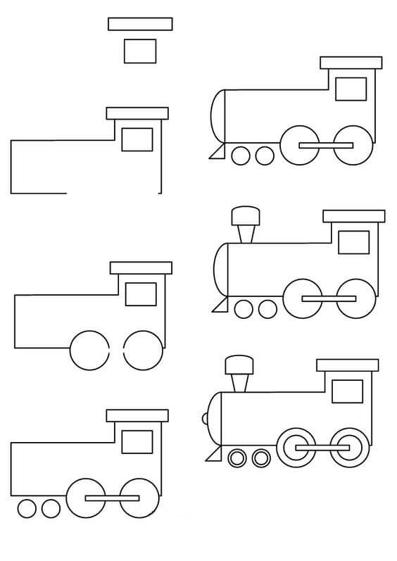 Tren fikri (9) çizimi