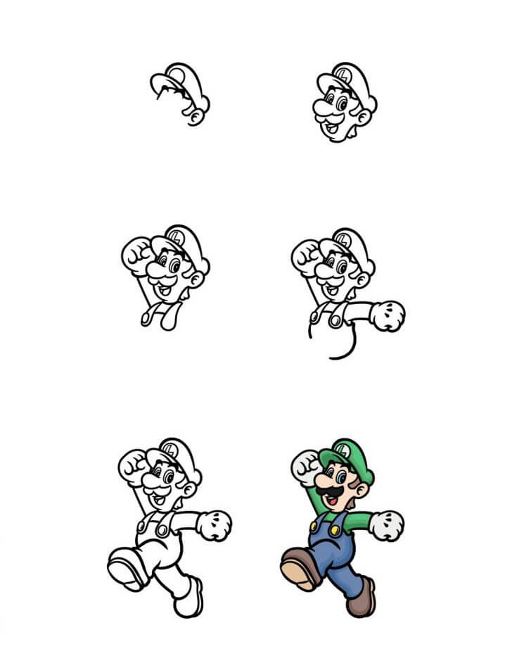 Yeşil Mario (1) çizimi