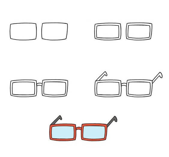 Gözlük fikri (2) çizimi