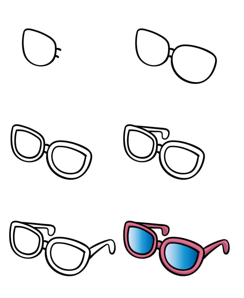 Gözlük fikri (9) çizimi